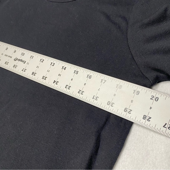 NWT ERIKA 100% Cotton Black Round Neck Short Sleeve Tee Size L #1368 - Picture 6 of 7